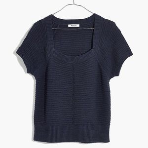 Madewell Ribbed Square-Neck Sweater